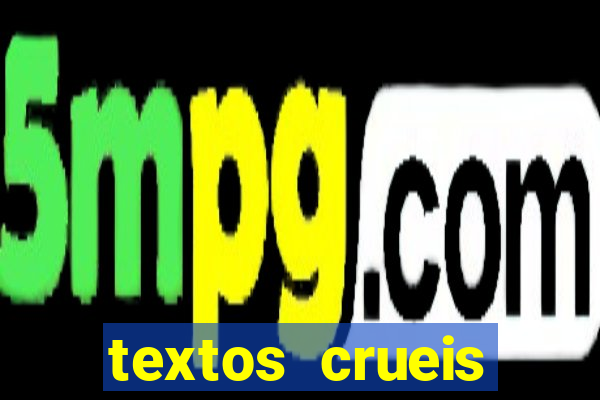 textos crueis demais pdf